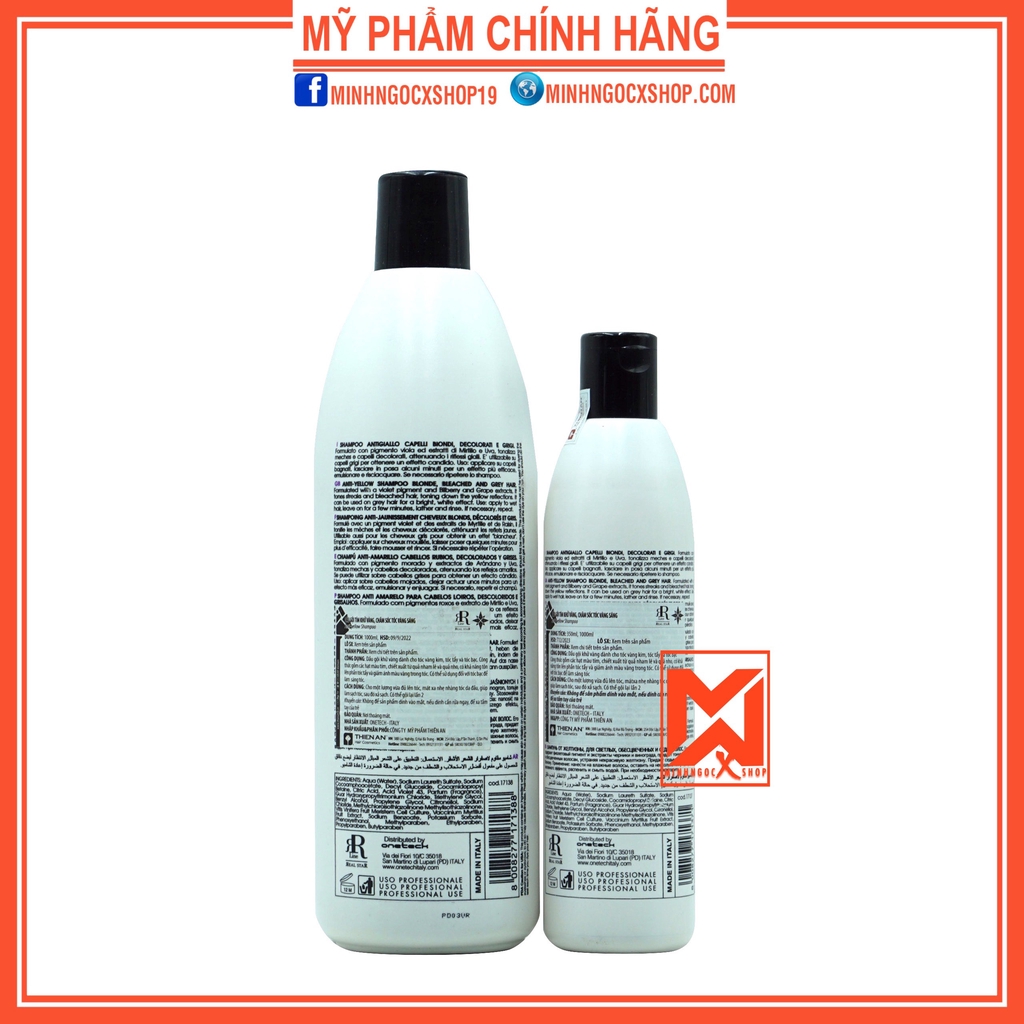 Dầu gội tím khử vàng THERAPY STAR SILVER 350 -1000ml chính hãng