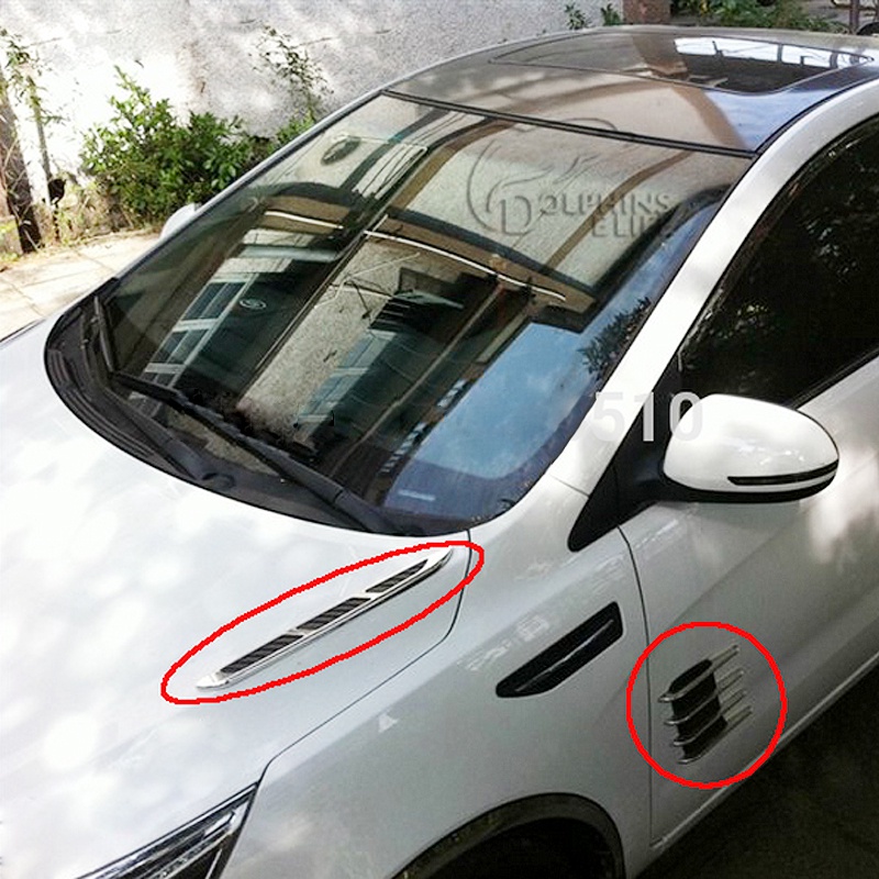 Miếng Dán Trang Trí Lỗ Thông Khí Xe Hơi Hình Cá Mập Độc Đáo