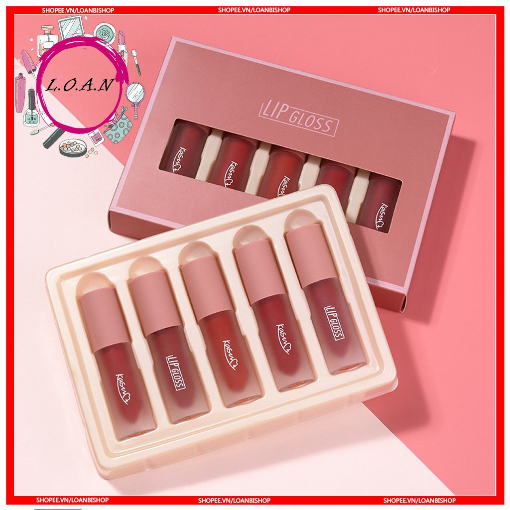 Combo bộ son kem màu đẹp giá rẻ - LoanBi Comestics