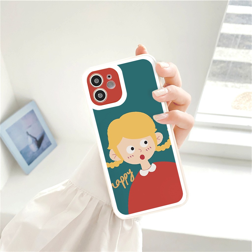 Ốp lưng iphone Happy Crush cạnh vuông ốp ip 6/6plus/6s/6splus/7/7plus/8/8plus/x/xr/xs/11/12/13/pro/max/plus/promax g10