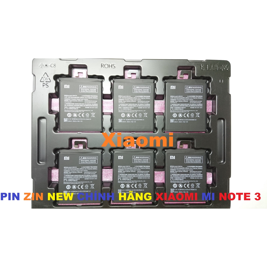 PIN ZIN NEW CHÍNH HÃNG CHO XIAOMI MI NOTE 3-BM3A