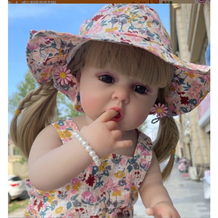 Búp Bê Barbie 55cm Bằng Silicon Mềm Có Thể Dán Vào Nước Có Thể Được Làm Quà Tặng Sinh Nhật Cho Bé