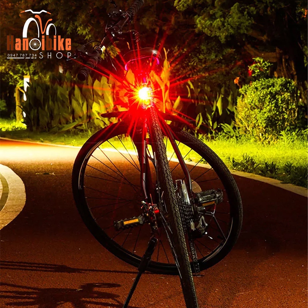 Đèn hậu xe đạp Night Warning 3 LED bắt cọc yên