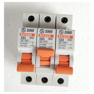 Cầu dao tự động SINO 1P 20A - 63A Dòng cắt 6kA - Chính hãng