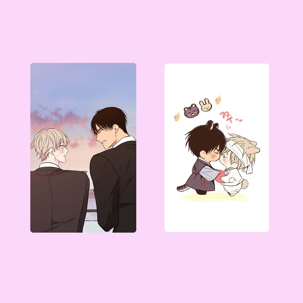 Ảnh card bo góc in hình NO LOVE ZONE Không Chốn Yêu Đương manhwa BL thẻ bo viền 5*8cm anime chibi sưu tầm 1 tấm