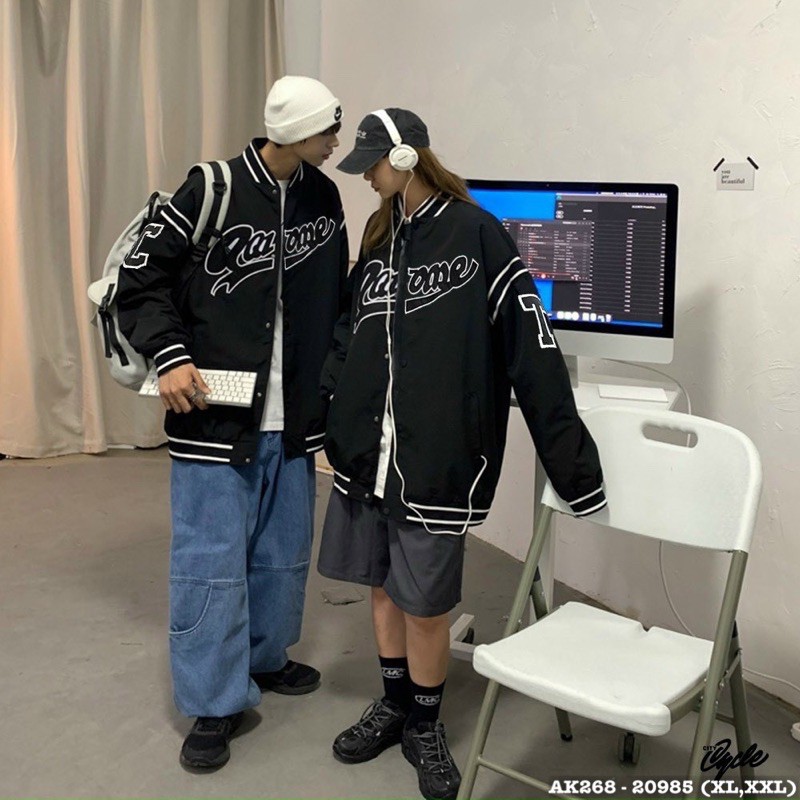 Áo Khoác Dù Nam Nữ Hàng QC Cao Cấp Bomber Dù Gió 2 Lớp Form Rộng Unisex Thêu QWSONE - AK2268