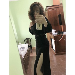 Váy Đen Xẻ Tà- Mua 1 Được 2