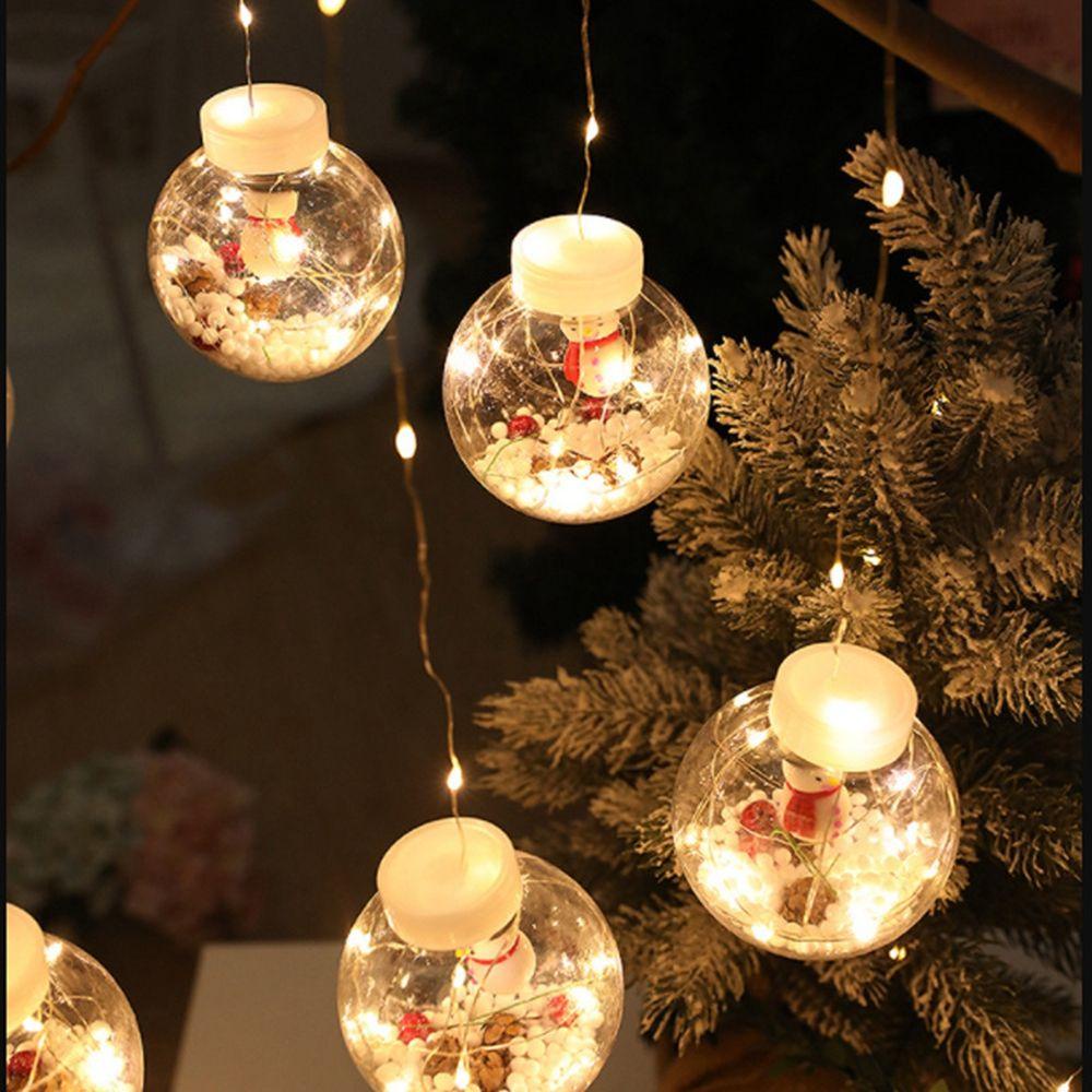 Quả Cầu Kính N1N Hình Ông Già Noel Trang Trí Cây Thông Giáng Sinh