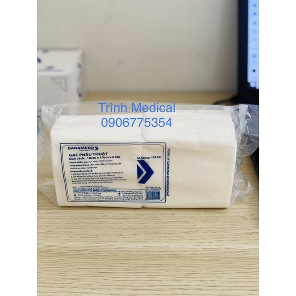 GẠC PHẪU THUẬT 10X10X6 Danameco (100 cái)