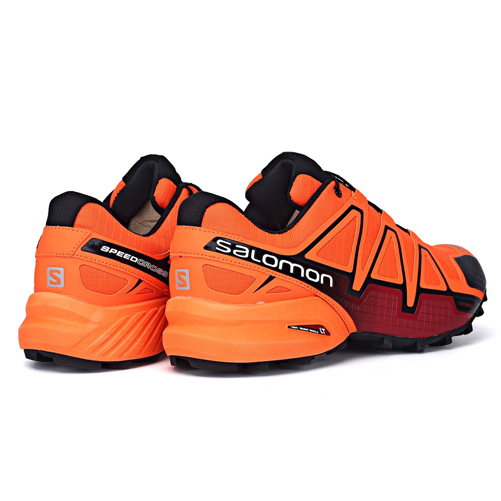 [Với hộp] Chính hãng Salomon SPEEDCROSS 4W màu cam nam ngoài trời giày thể thao thoáng khí :