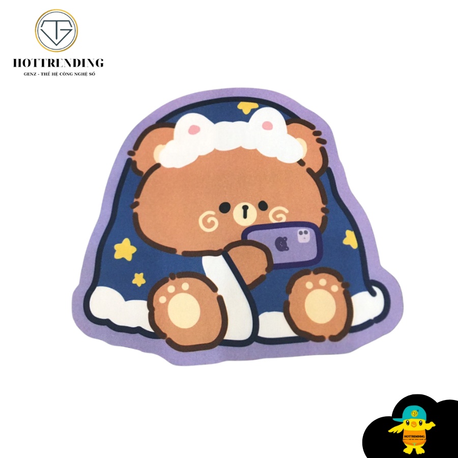 Miếng lót chuột hoạt hình cute cao su cỡ lớn kích thước 23cm, tấm pad chuột máy tính, đế bàn lót chuột rẻ HOTTRENDING