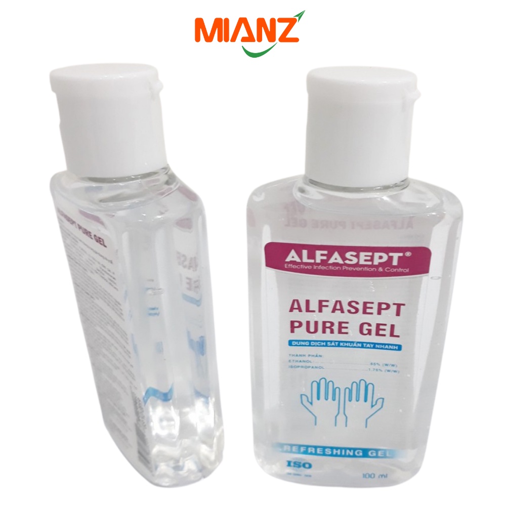 Dung dịch rửa tay sát khuẩn ALFASEPT dạng gel rửa sát khuẩn dùng được cả cho trẻ nhỏ MIANZ STORE
