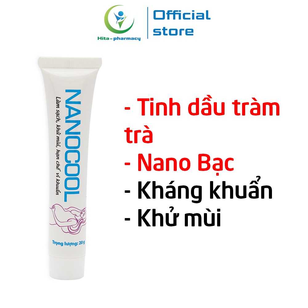 Kem dưỡng vùng kín phụ nữ NANOCOOL MT Pharco khử mùi, kháng khuẩn - Tuýp 20g