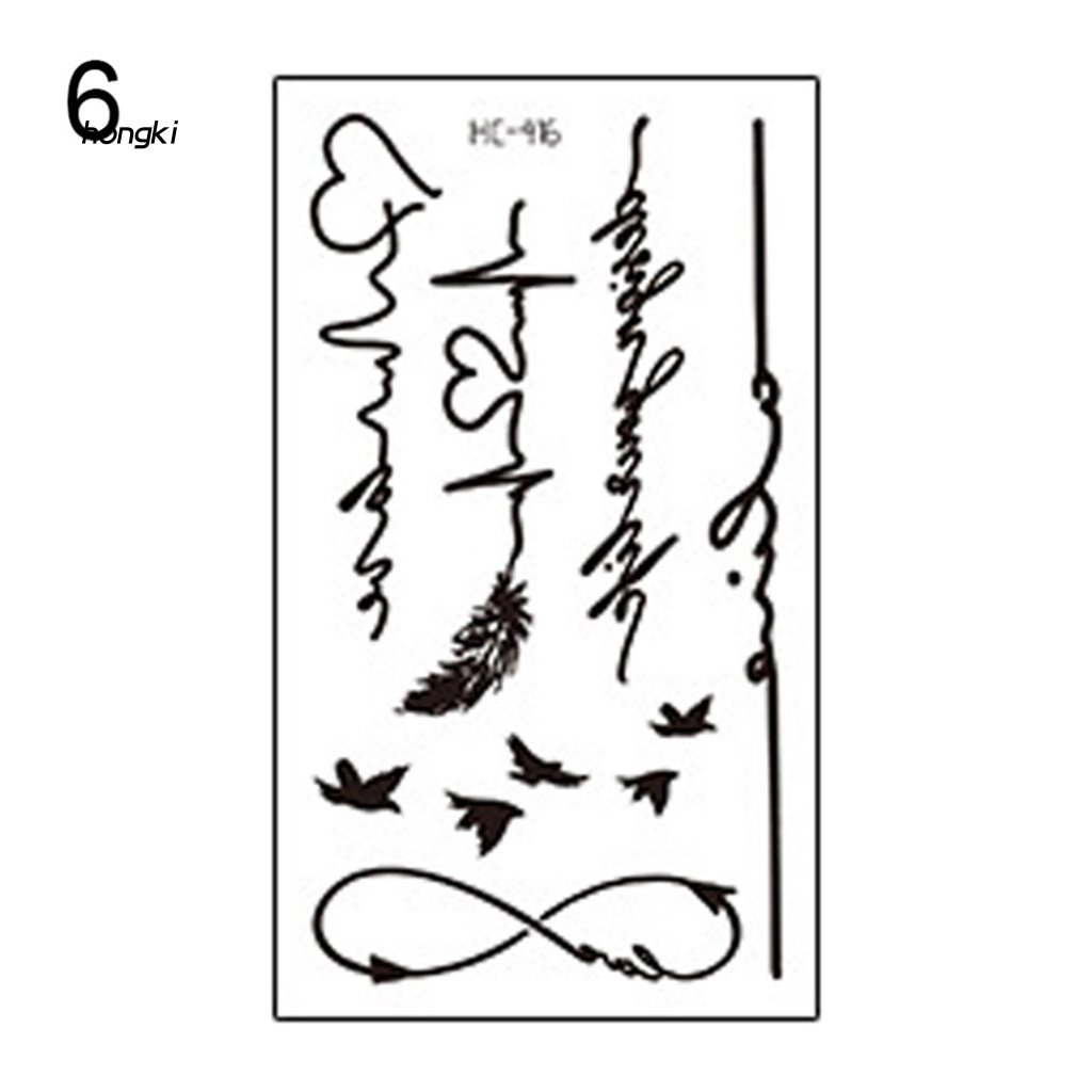 Hình Xăm Dán Tạm Thời Thiết Kế Nhỏ Nhắn Xinh Xắn