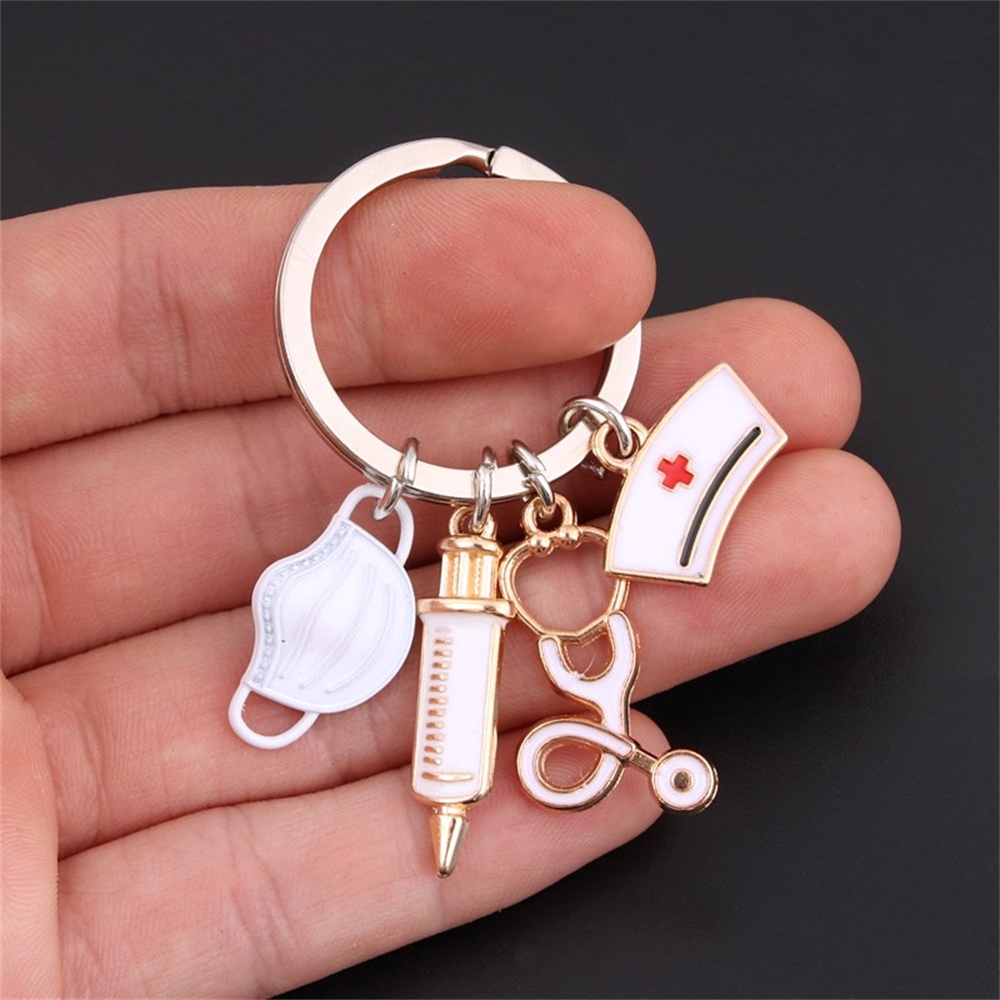 Mới Móc Khóa Kim Loại Hình Ống Tiêm Y Tế