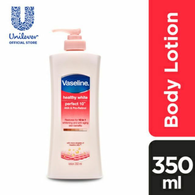 Sữa Dưỡng Thể Vaseline Ngăn Ngừa Lão Hoá 350ml Healthy Bright - Perfect Youth (New 2021)