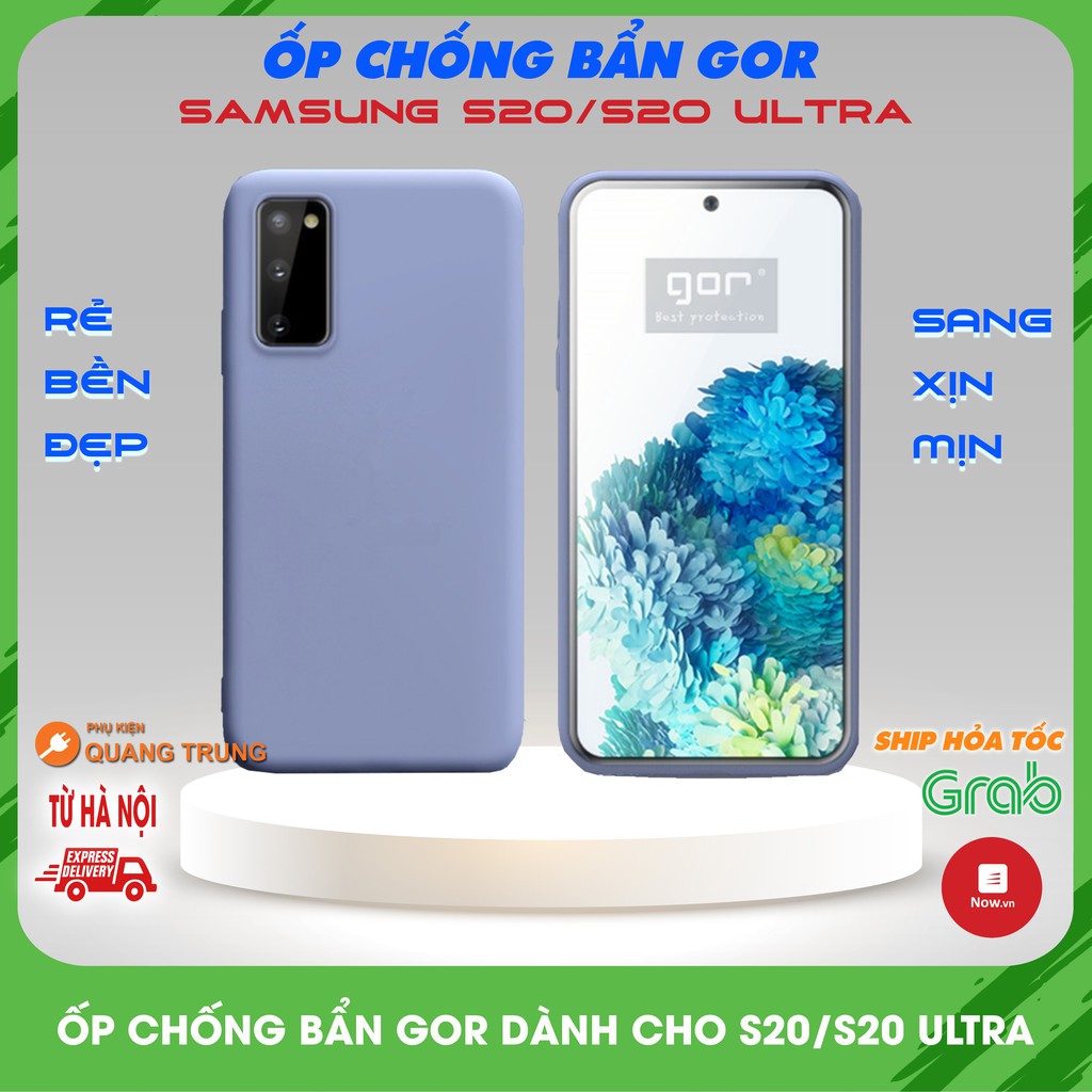 Ốp chống bẩn Gor dành cho samsung S20 và S20 ultra, nhiều màu sắc