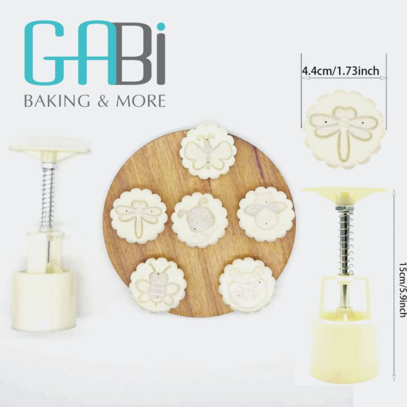 Khuôn lò xo 6 mặt côn trùng 50g