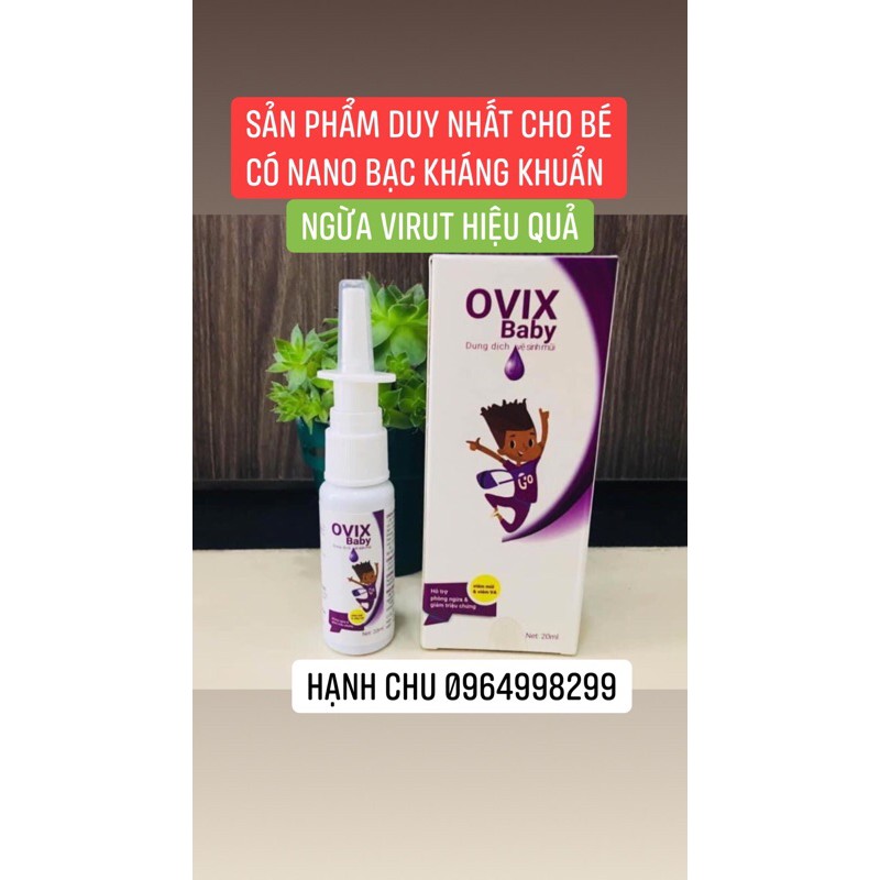 OVIX BABY-dung dịch vệ sinh mũi (có sẵn)