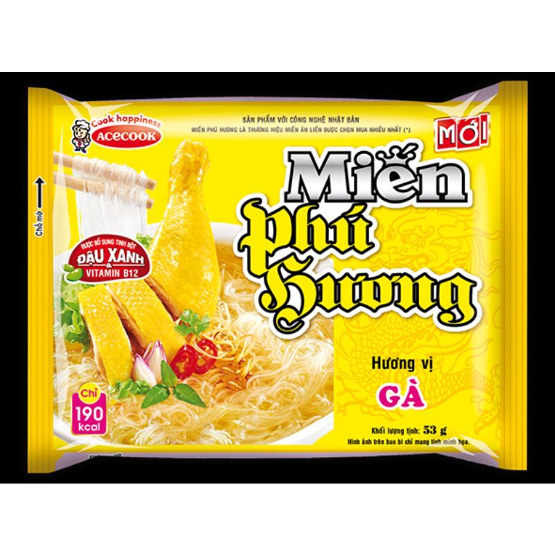 Miến Phú Hương - 1 thùng 24 gói × 58gram