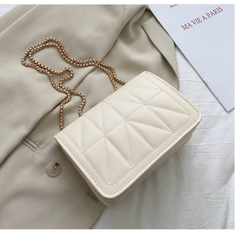 Túi đeo chéo nữ trần trám Đính Hoạ Tiết Tuần Lộc