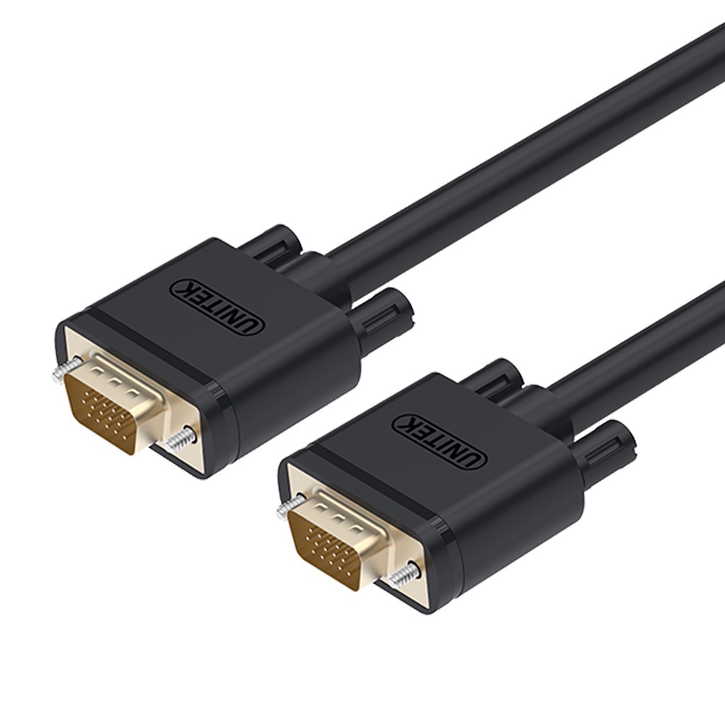 Cáp VGA Unitek Dài 1.5M 3M 10M 15M - Cáp VGA Chuẩn HD CHÍNH HÃNG Unitek