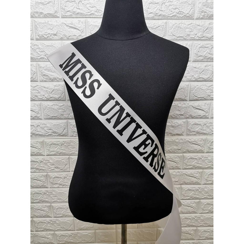 Miss Universe Satin Sash Thái Lan Dây làm sẵn