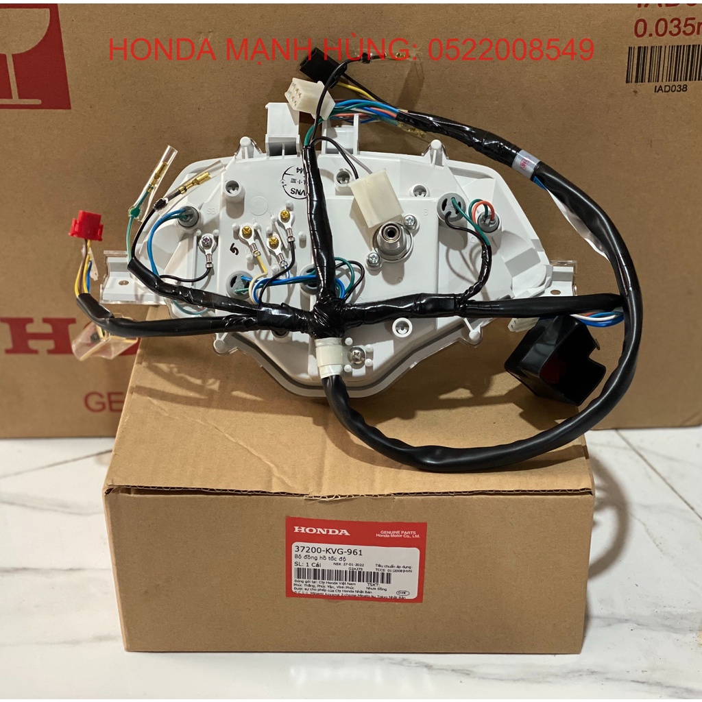 Bộ đồng hồ tốc độ - cụm đồng công tơ mét HONDA AIR BLADE 110 năm 2007-2008. 37200KVG961