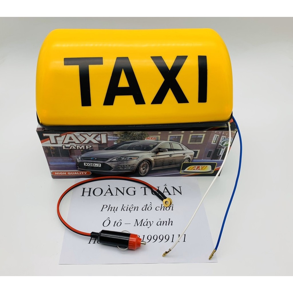 Mào taxi đèn led có nam châm gắn trần xe hơi dùng điện tẩu 12v🎁TẶNG ĐẦU ĐỰC đấu nối tiện dụng