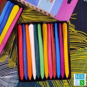 Bút Sáp Màu Hữu Cơ Cho Bé Tập Vẽ - Bộ 24 Màu - Màu Không Dây Ra Tay Bé - Cao Cấp Tự Nhiên An Toàn - Bách Hóa Xanh TAN