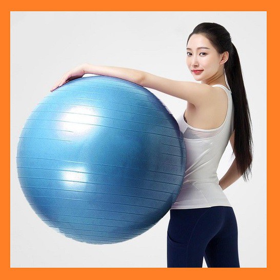 Bóng tập Yoga Fitness 65cm - banh cao su tập thể dục bơm hơi tiện dụng