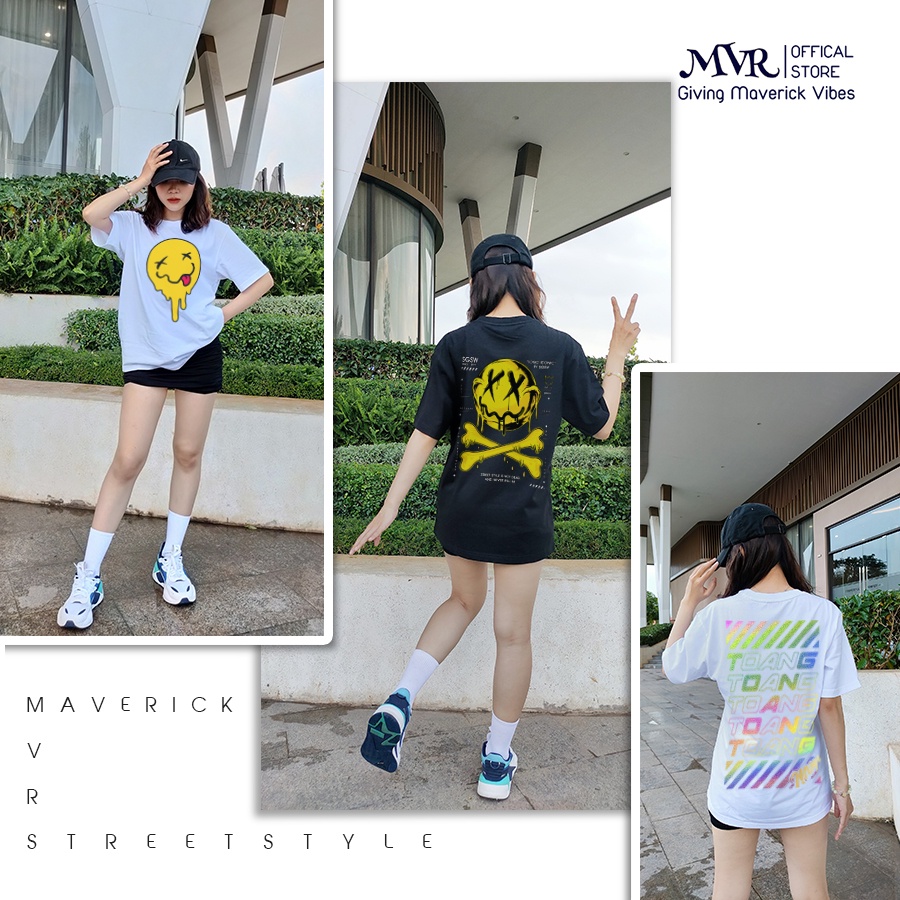 Áo thun in ngẫu nhiên local brand cotton form rộng BIGSIZE 40kg đến 120kg style Hanquoc hàng xuất cao cấp unisex MVRMT21