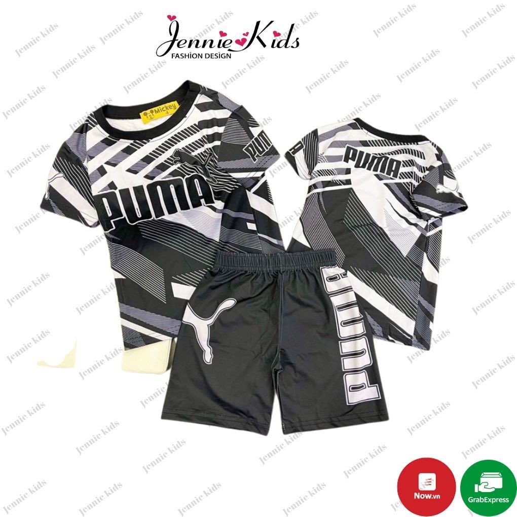 Đồ bộ bé trai thể thao thun cotton 3D mềm mại Jennie kids J419