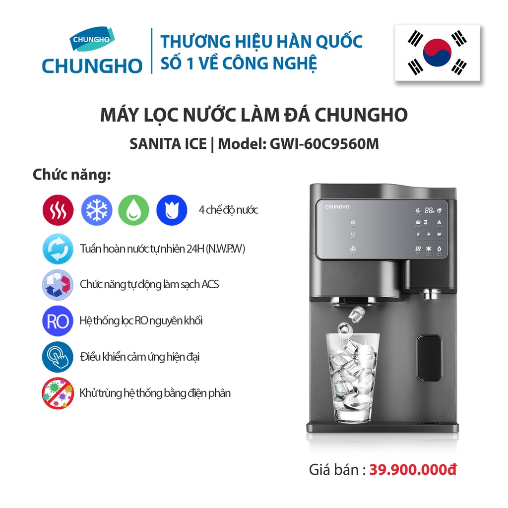 Máy lọc nước khử trùng ChungHo Sanita ICE