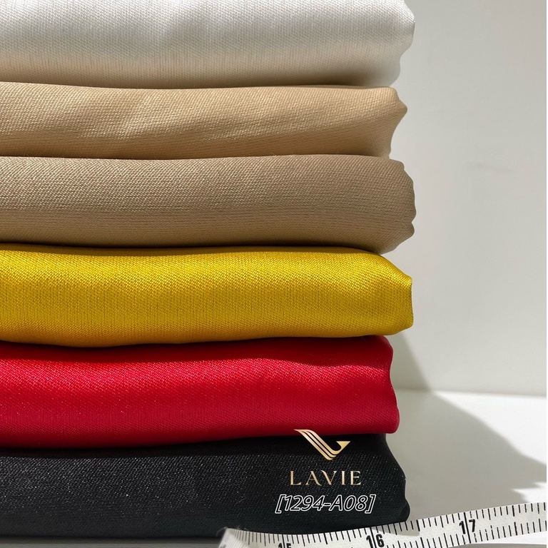 Vải Tafta Fine nhà Lavie dệt cao cấp giữ form chuẩn,vải may áo choàng, áo cưới, trang phục váy.