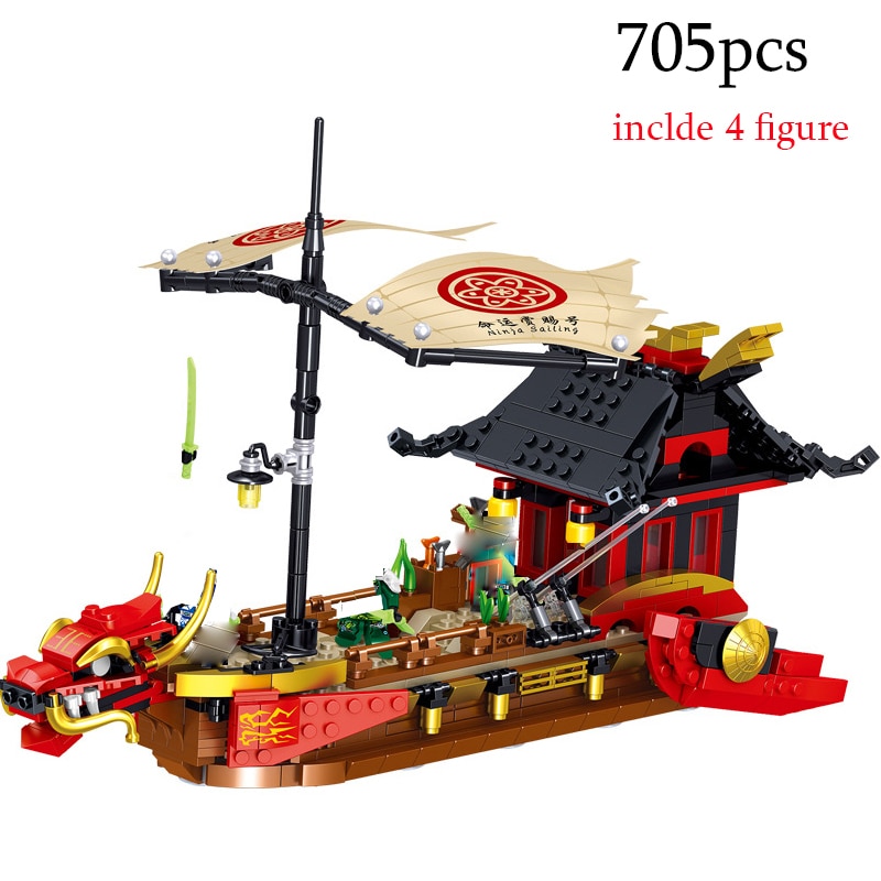 Đồ chơi thông minh giáo dục Lắp ráp Mô hình Lele 61060 Ninjago Legacy Destinys Bounty