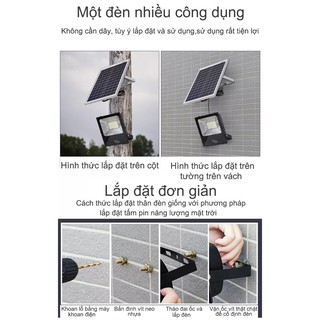 Đèn led pha năng lượng mặt trời 45W