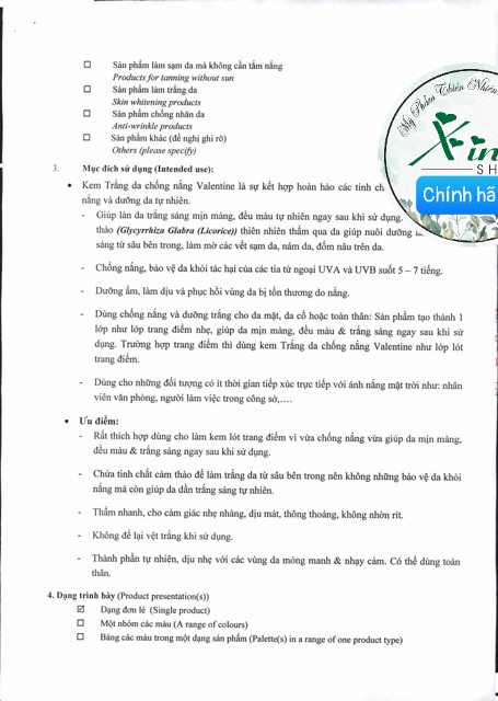 Kem nẻ valentine 20gr