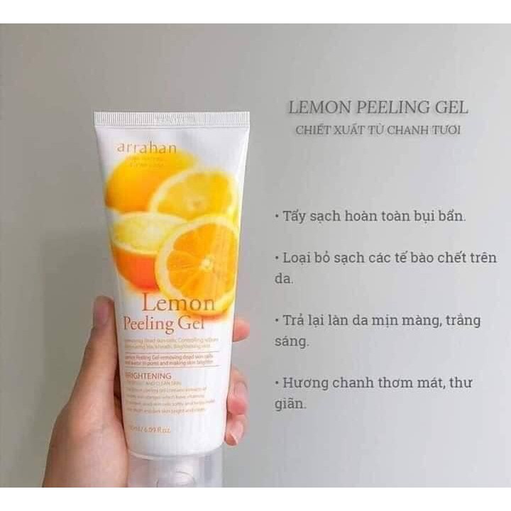 Tẩy da chết - Tẩy tế bào da chết chiết xuất từ chanh vàng ARRAHAN Hàn Quốc 180ml | BigBuy360 - bigbuy360.vn