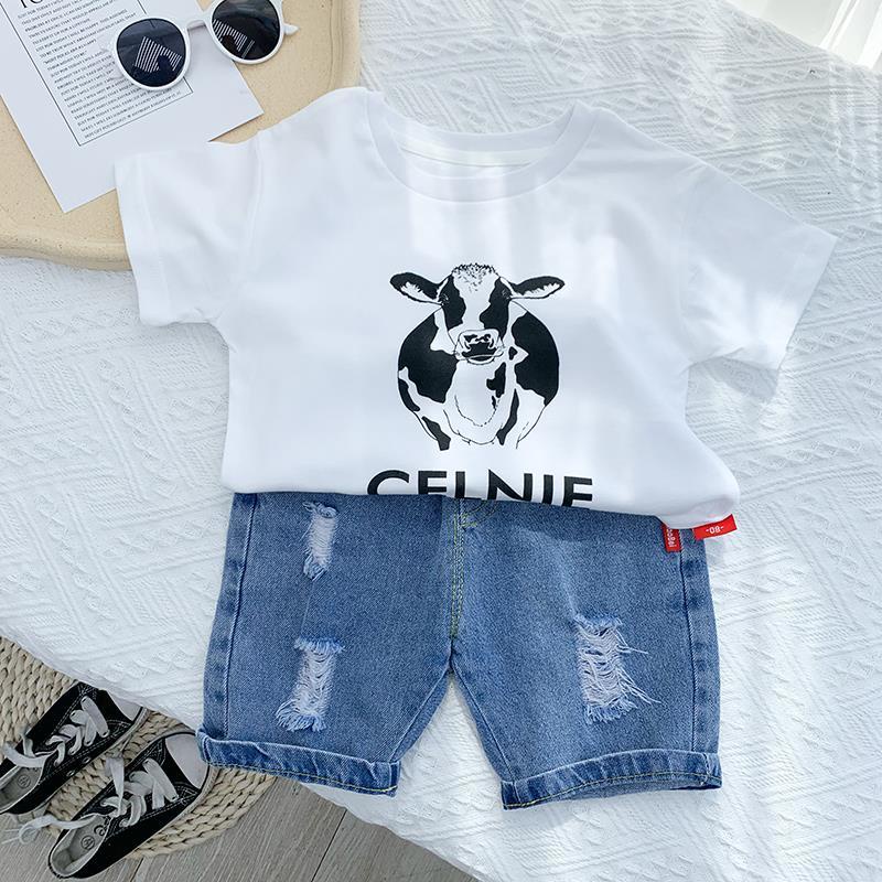Quần Short Jean Thiết Kế Mỏng Kiểu Dáng Đơn Giản Năng Động Thời Trang Mùa Hè Theo Phong Cách Hàn Quốc Cho Bé Trai 2023