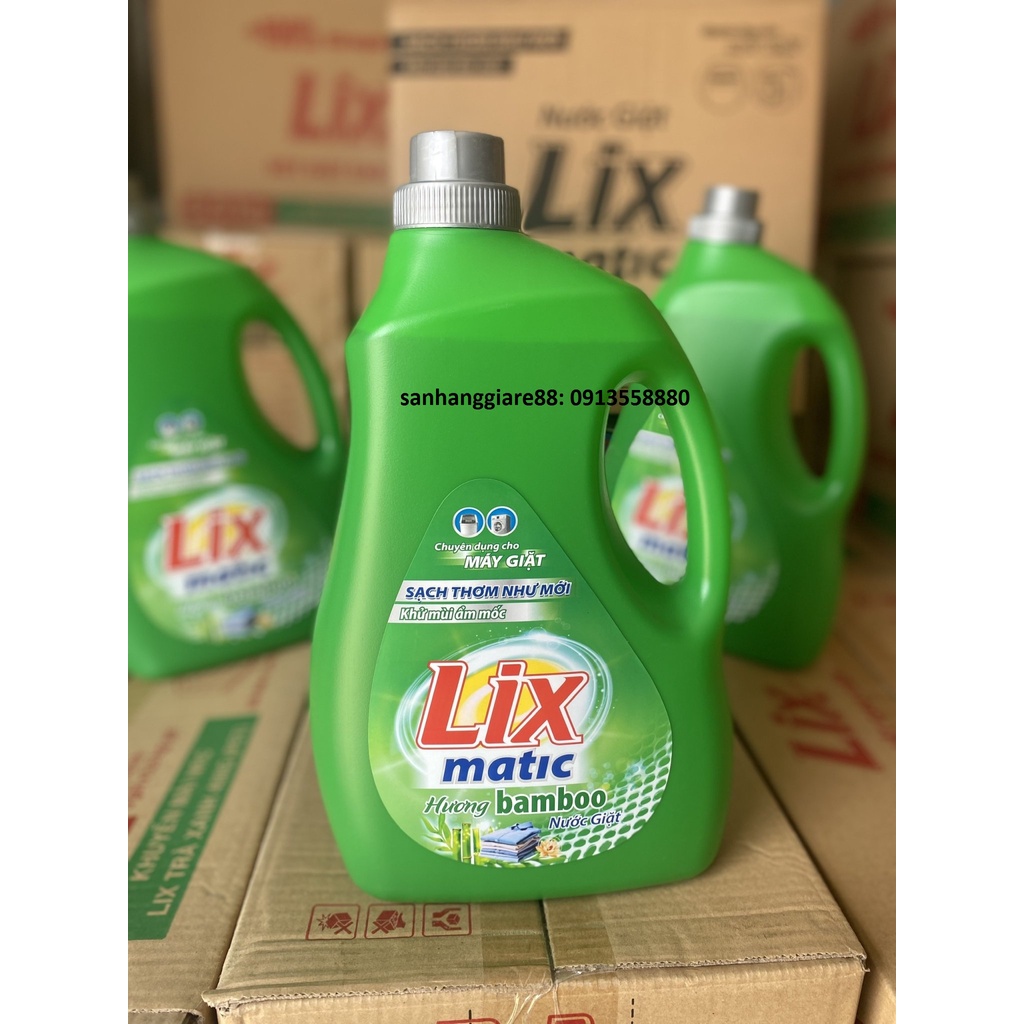 Nước giặt lix đậm đặc matic hương nước hoa chai 3.6kg - ảnh sản phẩm 2