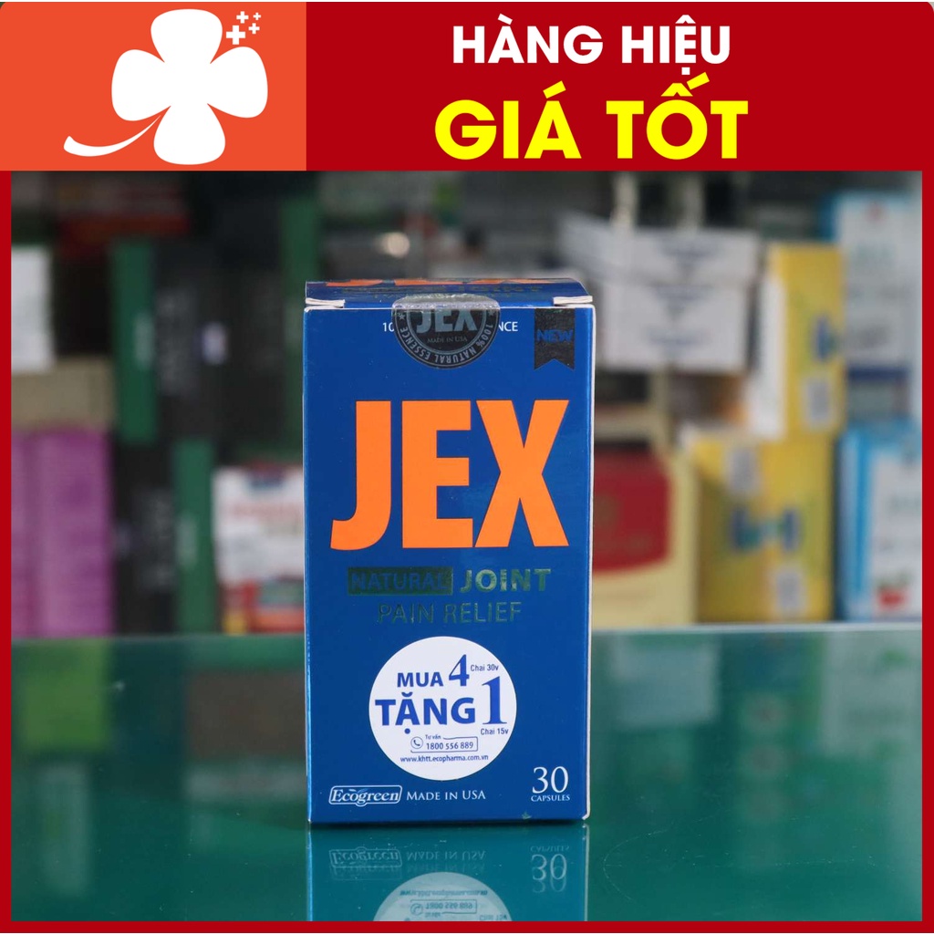 {Mẫu mới} Jex Max - hỗ trợ giảm đau, tăng cường tái tạo sụn khớp, tăng độ bền, dẻo dai, giảm đau xương khớp (30 viên)