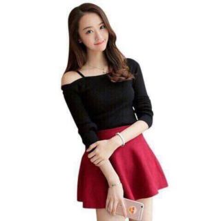 Áo thun gân bẹc vai 1 dây