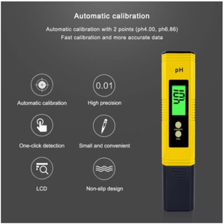 Bút đo độ ph kỹ thuật số máy đo chất lượng nước cho thức ăn, bể cá, thủy canh chính xác cao digital ph meter