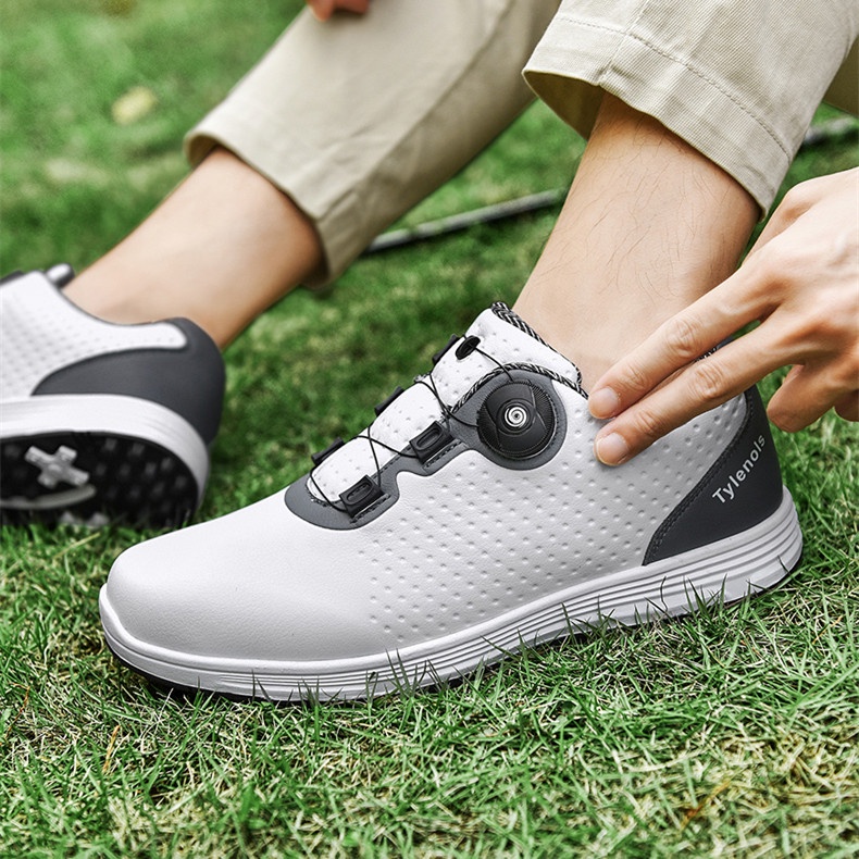 Giày Thể Thao Đánh Golf Bốn Mùa Chống Trượt Chống Thấm Nước Xoay Tự Động Dành Cho Nam