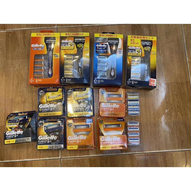 Dao cạo râu Nhật Bản cao cấp 5 lưỡi Gillette Fusion Proglide (Cán Dao + Lưỡi Dao + Đầu bảo vệ) [HangNhat]