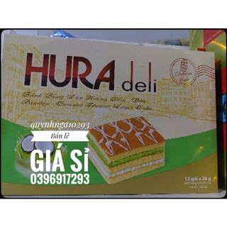 Bánh Bông Lan Hura Deli Hộp 336G (12 gói)