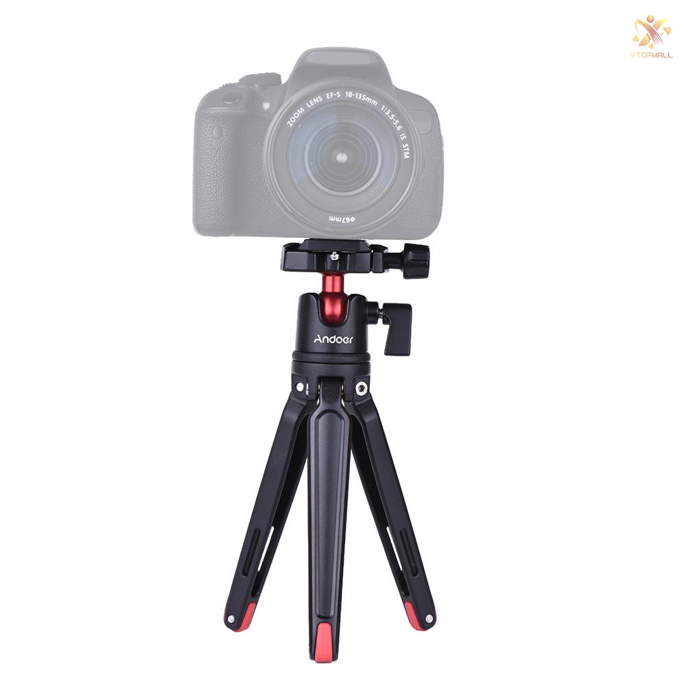 ET Andoer Mini Handheld Travel Tabletop Tripod Stand  with Ball Head for     DSLR Mirrorless Camcorder for  X 8 7 Plus 7s 6s for   Honor 9  Smartphone for  5