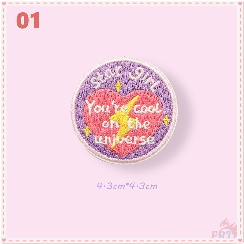✿ Sticker Dán Nhãn Tự Dính In Chữ You Are Amazing - Sweet Girl ✿ 1 Miếng Dán Ủi Lên Quần Áo Hình Thêu