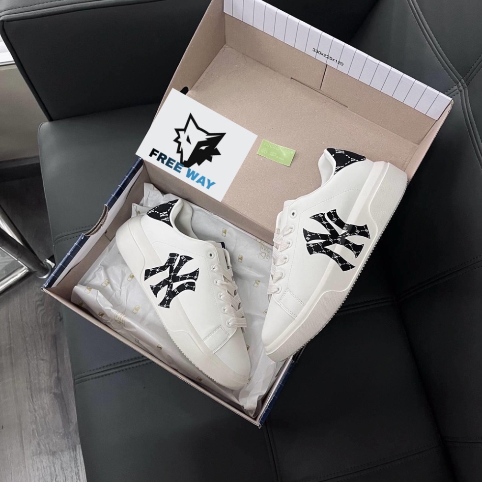 Giày MLB Chunky Classic Heel 💙MỚI NHẤT 2022💙MLB Chunky Classic Heel Dia Monogram - Giày Chunky Unisex - Simple Sneaker